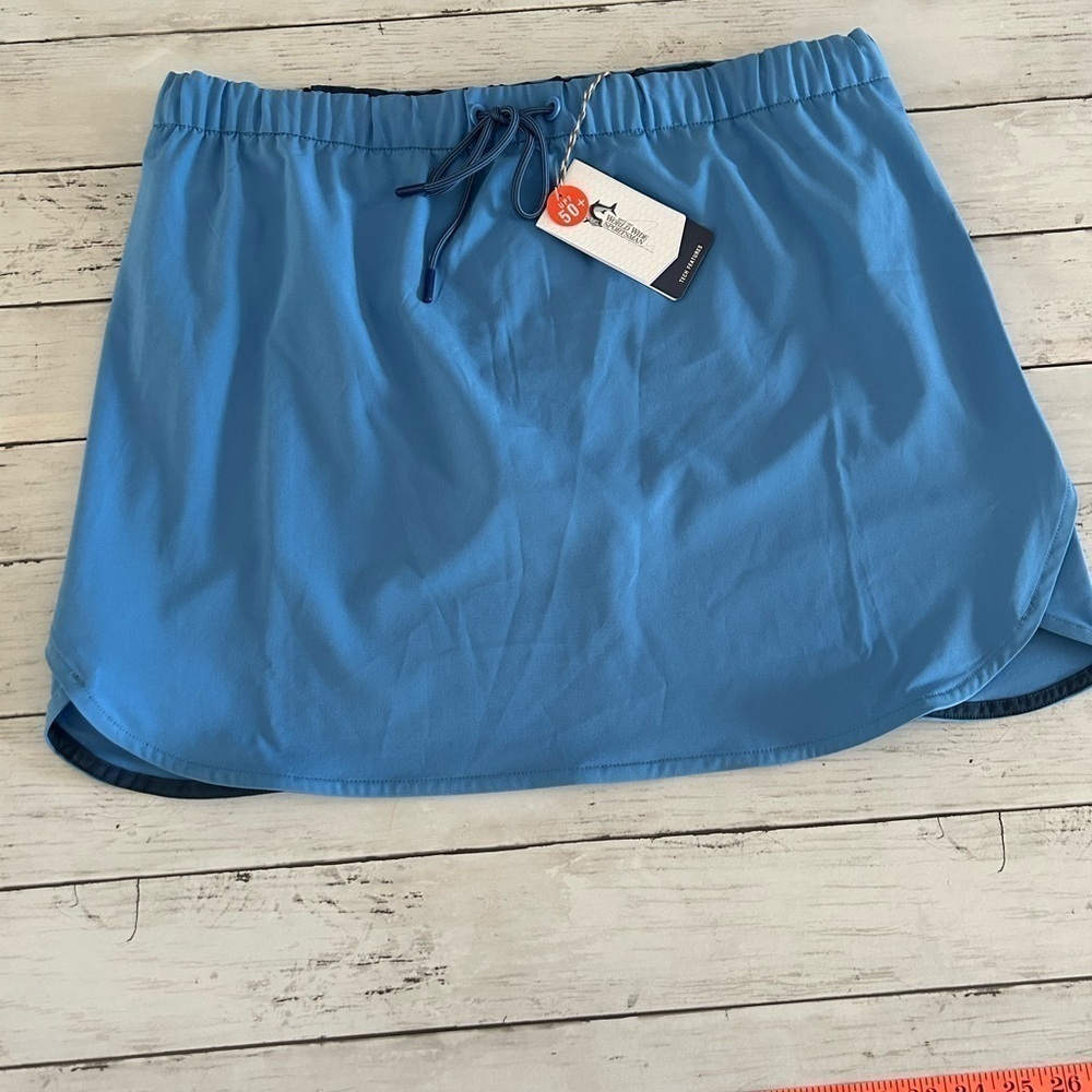 NWT worldwide sportsman, large stretch pull on skort blue spf 50